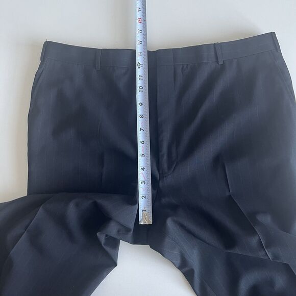 Brooks Brothers Brooksease Suit Set 44R 36x28 Navy Pinstripe Wool Heritage Vtg - Picture 12 of 16